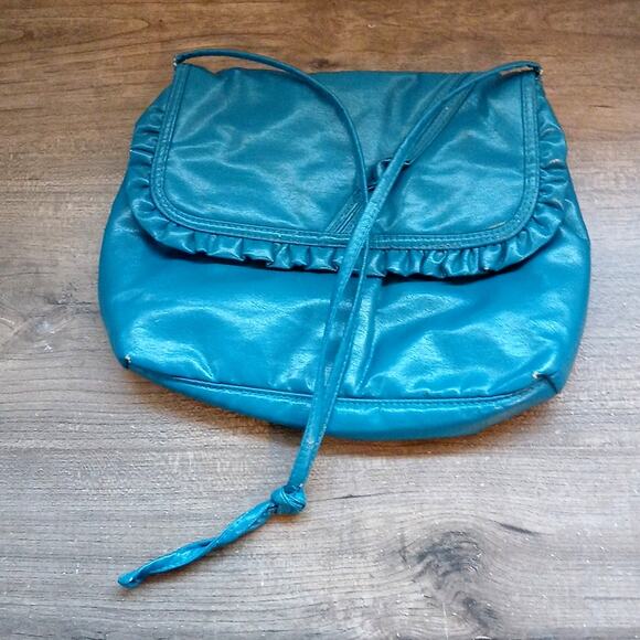 Handbags - Vintage Teal Small Purse Unbranded Ruffle